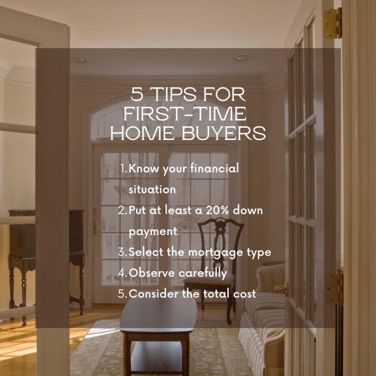 5 Tips For First-Time Home Buyers